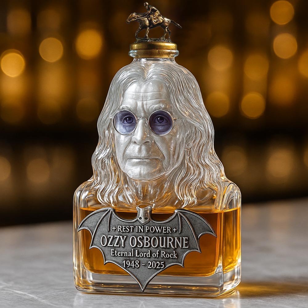 Eternisoitu lasissa — viskikannu Ozzy Osbournen kunniaksi