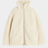 Petra – oversized teddy-takki naisille vetoketjulla