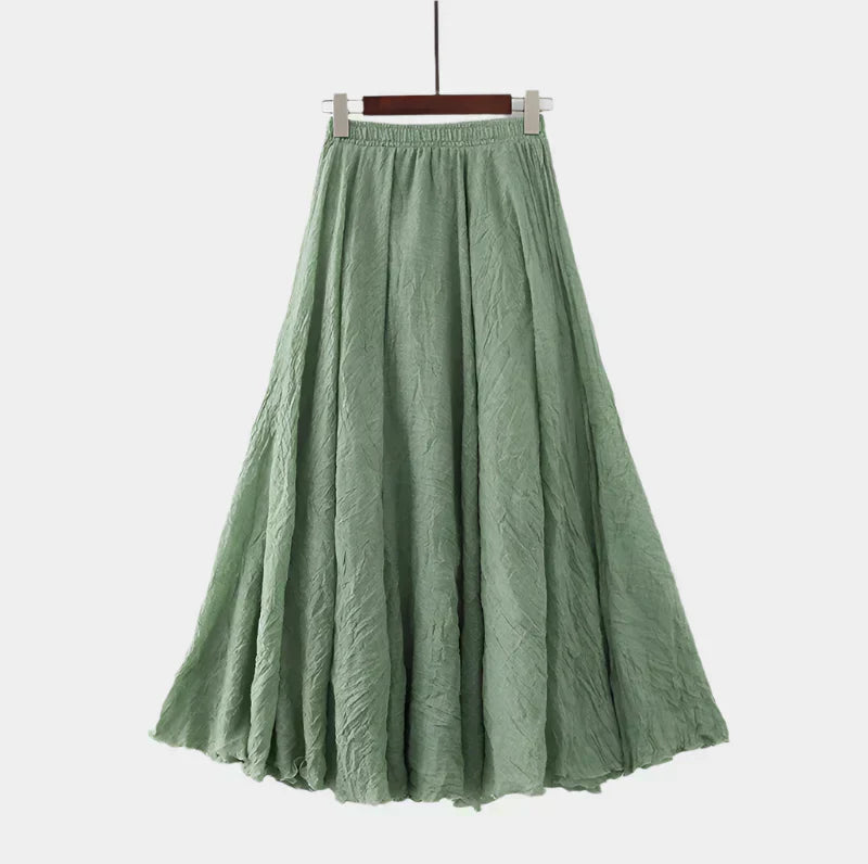 Kristýna Elegantti Pitkä Hame Korkealla Vyötäröllä