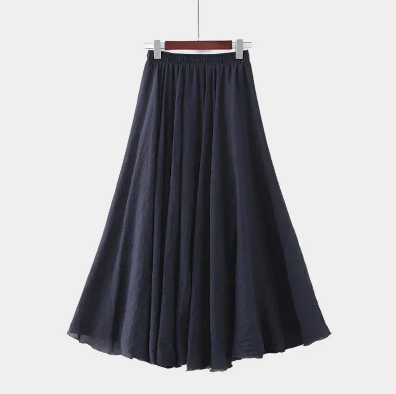 Kristýna Elegantti Pitkä Hame Korkealla Vyötäröllä