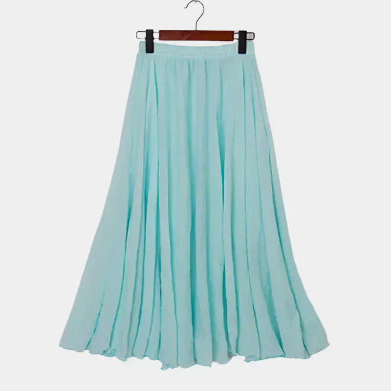 Kristýna Elegantti Pitkä Hame Korkealla Vyötäröllä