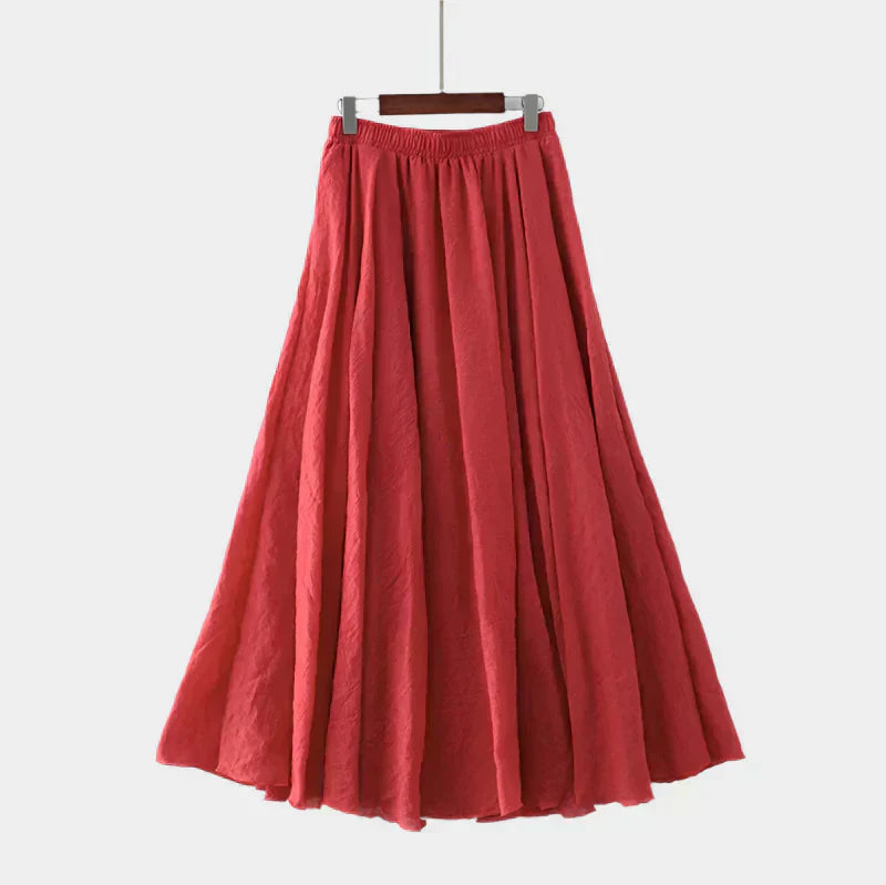 Kristýna Elegantti Pitkä Hame Korkealla Vyötäröllä