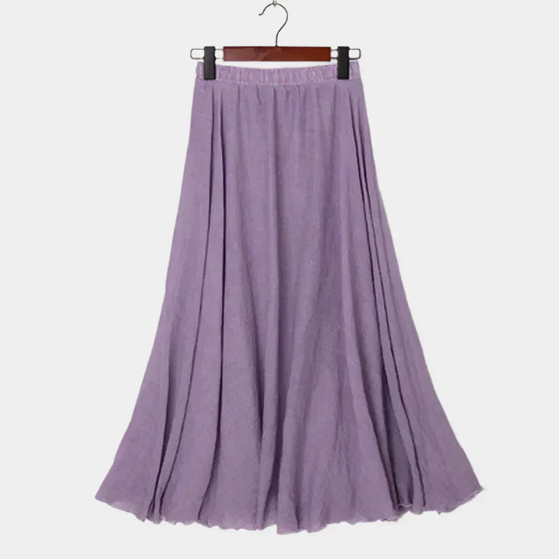 Kristýna Elegantti Pitkä Hame Korkealla Vyötäröllä
