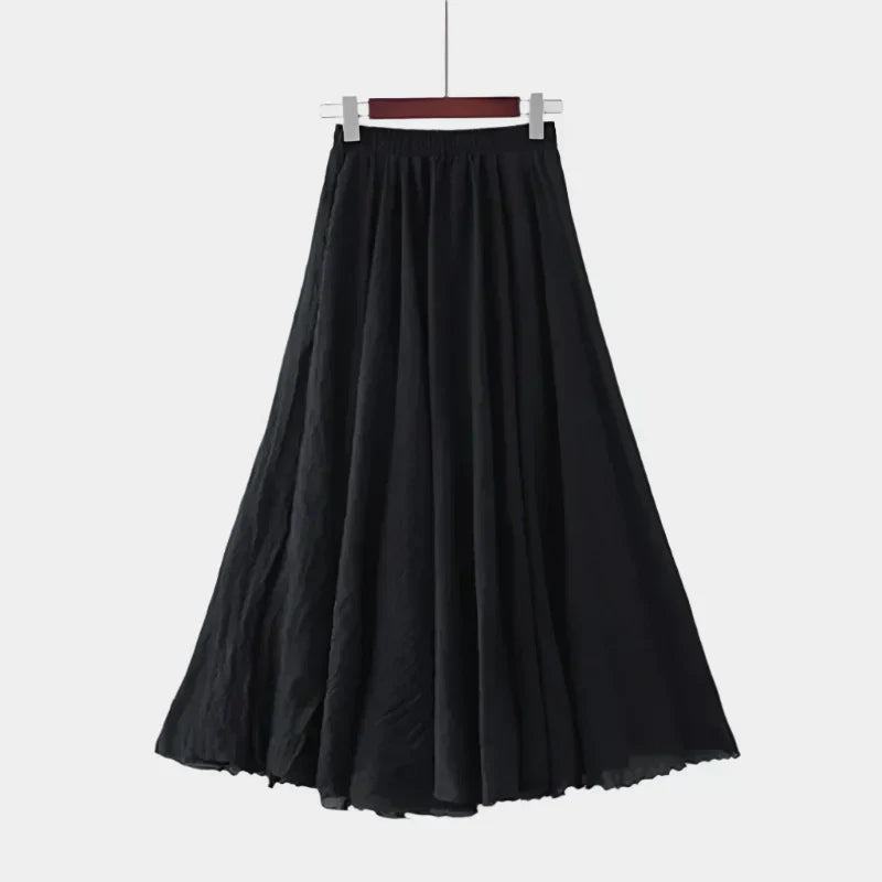 Kristýna Elegantti Pitkä Hame Korkealla Vyötäröllä