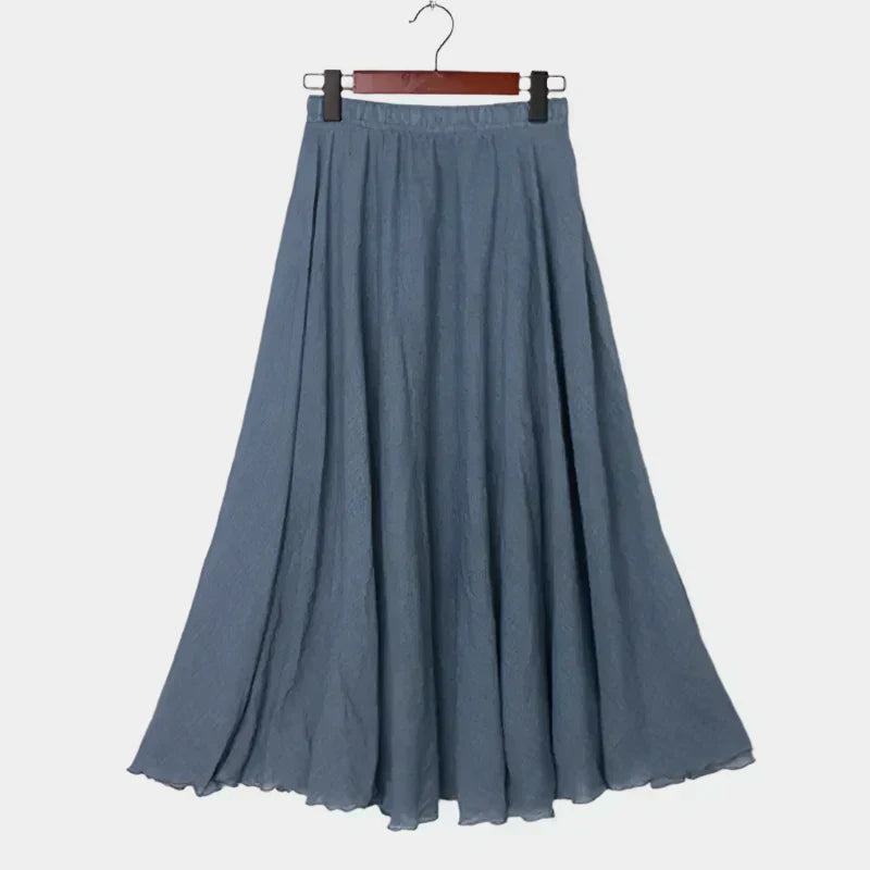 Kristýna Elegantti Pitkä Hame Korkealla Vyötäröllä