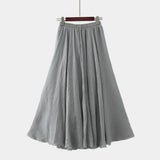 Kristýna Elegantti Pitkä Hame Korkealla Vyötäröllä