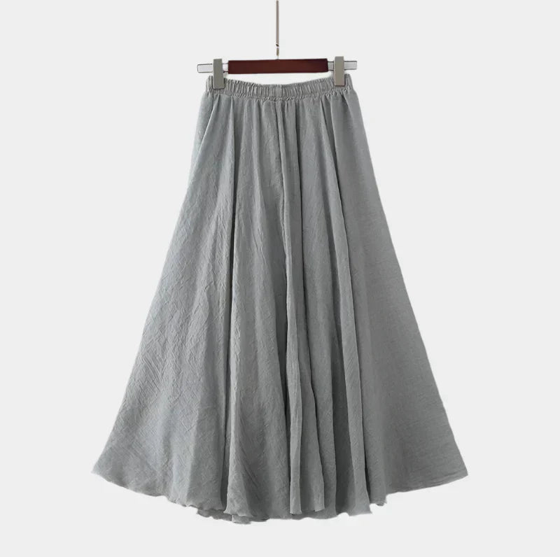 Kristýna Elegantti Pitkä Hame Korkealla Vyötäröllä