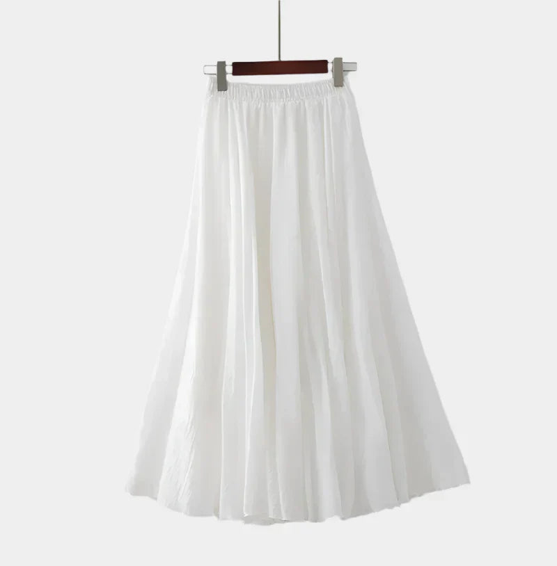 Kristýna Elegantti Pitkä Hame Korkealla Vyötäröllä