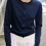 Napillinen neulecardigan Camille
