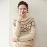 Norvale Alpine cashmere Jacquard-pullover