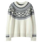 Norvale Alpine cashmere Jacquard-pullover