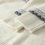 Norvale Alpine cashmere Jacquard-pullover