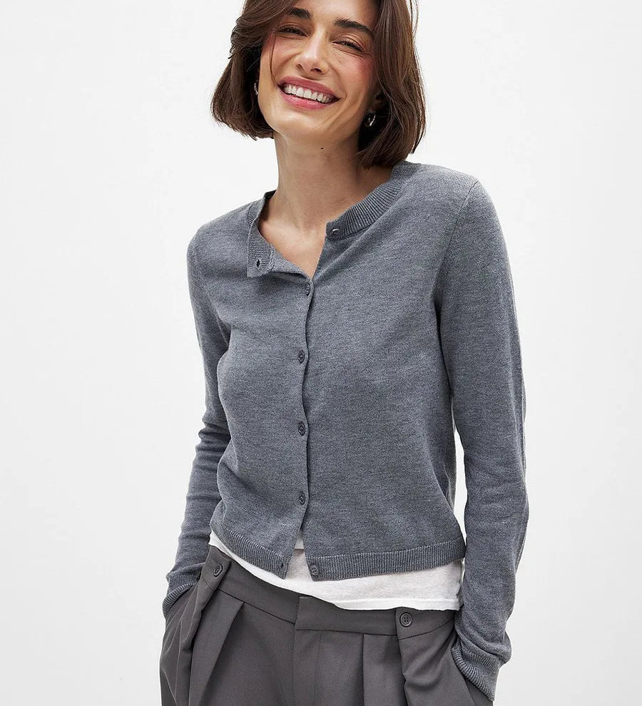Napillinen neulecardigan Camille