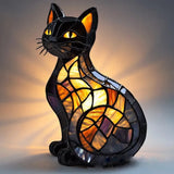 Kimalteleva kissa - Stained glass -lamppu