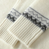 Norvale Alpine cashmere Jacquard-pullover