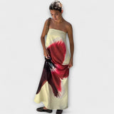 Olkaimeton maxi-mekko