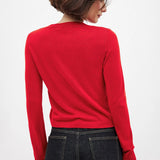 Napillinen neulecardigan Camille