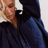 Pesemätön Denim-yläosa