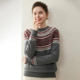 Norvale Alpine cashmere Jacquard-pullover