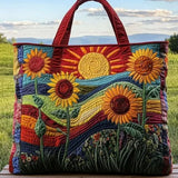 Auringonkukka 4 | Oxford-kangasta tote-laukku