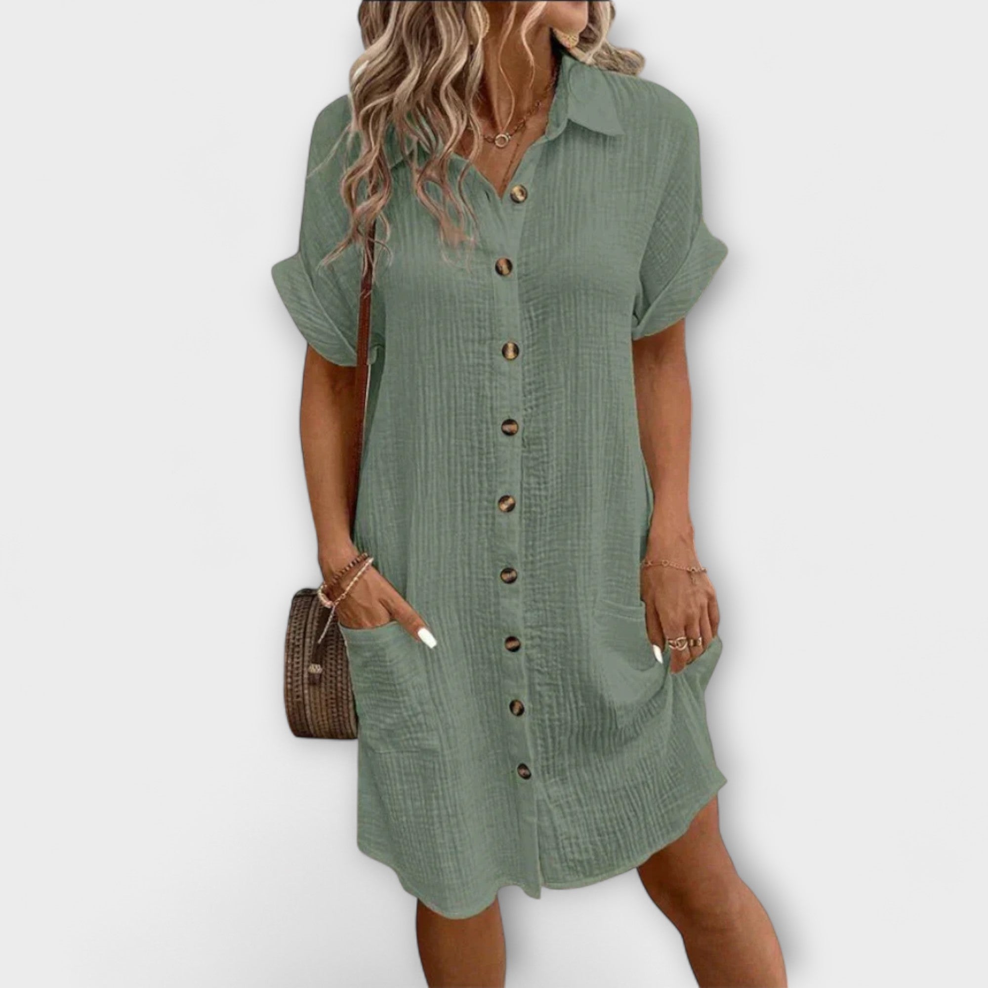 Klassinen rento polo-mekko