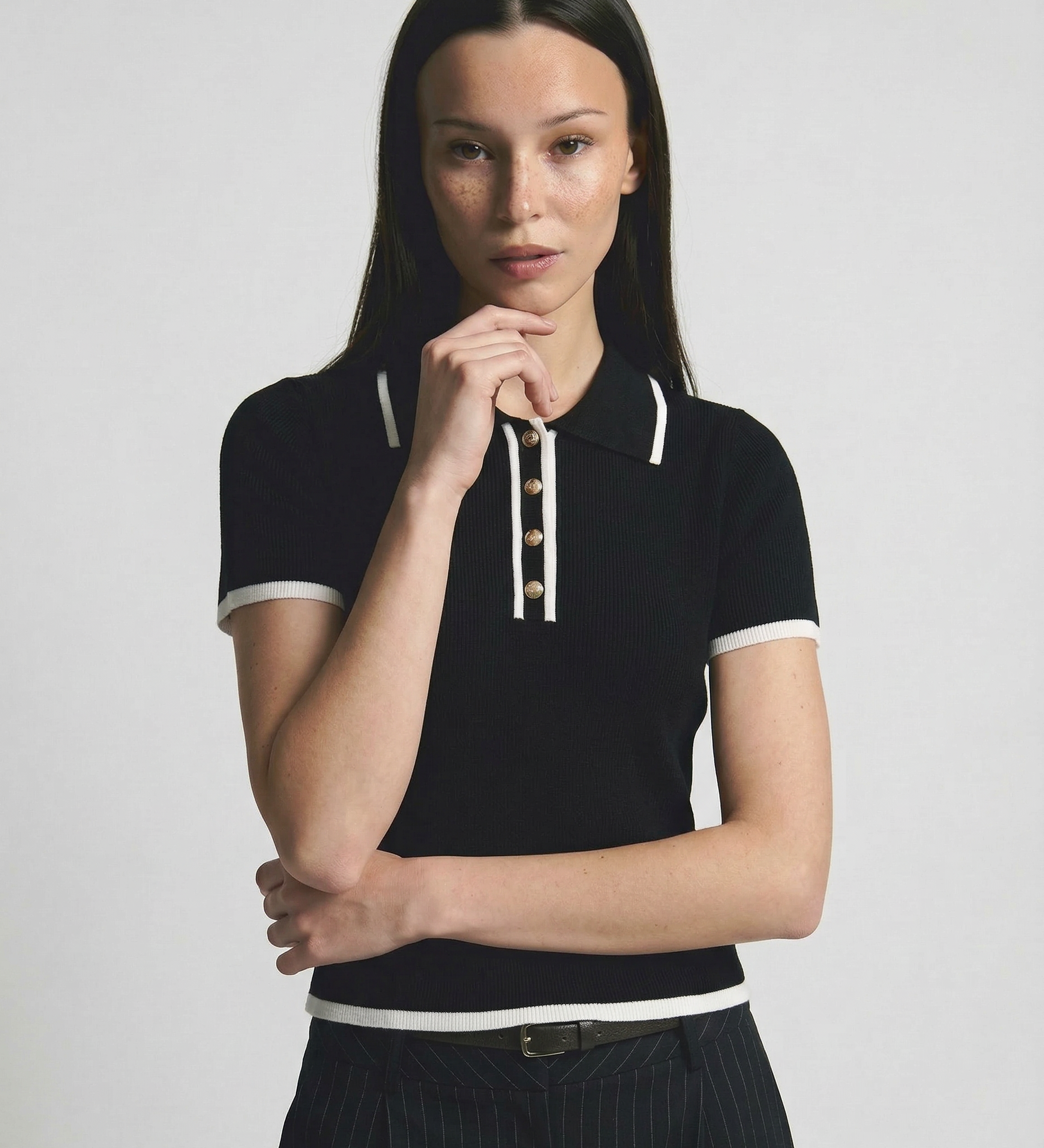 Polo puuvillasta Linea Contour