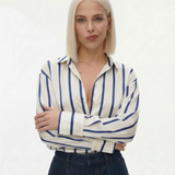 Silkkipaita Delaney raidallisena