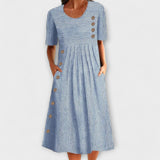 Luisa – Premium midi-mekko raidallisena
