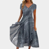 Tereza – Elegantti midi-mekko V-dekolteella