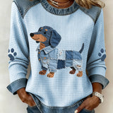 Suloisen daksun patchwork-denim